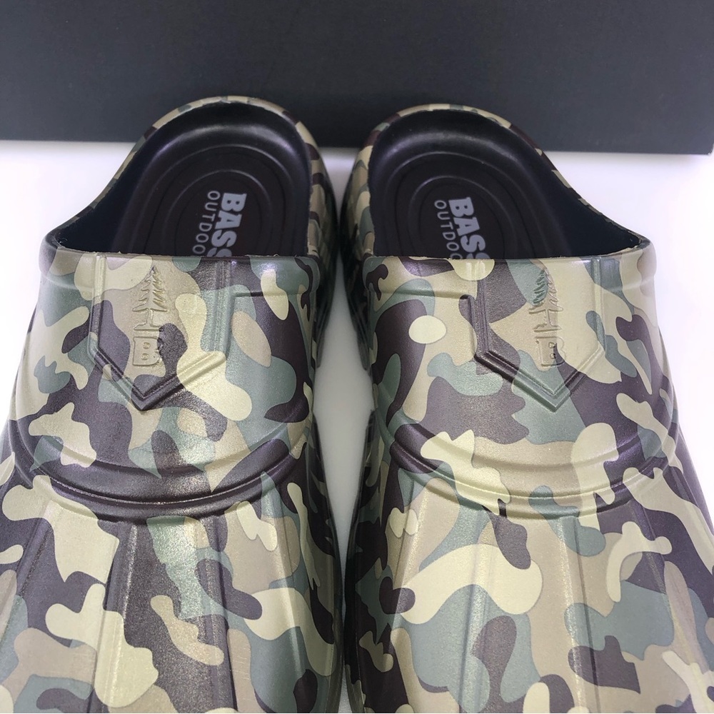 New Bass Outdoor Camo Field Slides Clogs Shoes - Picture 5 of 10